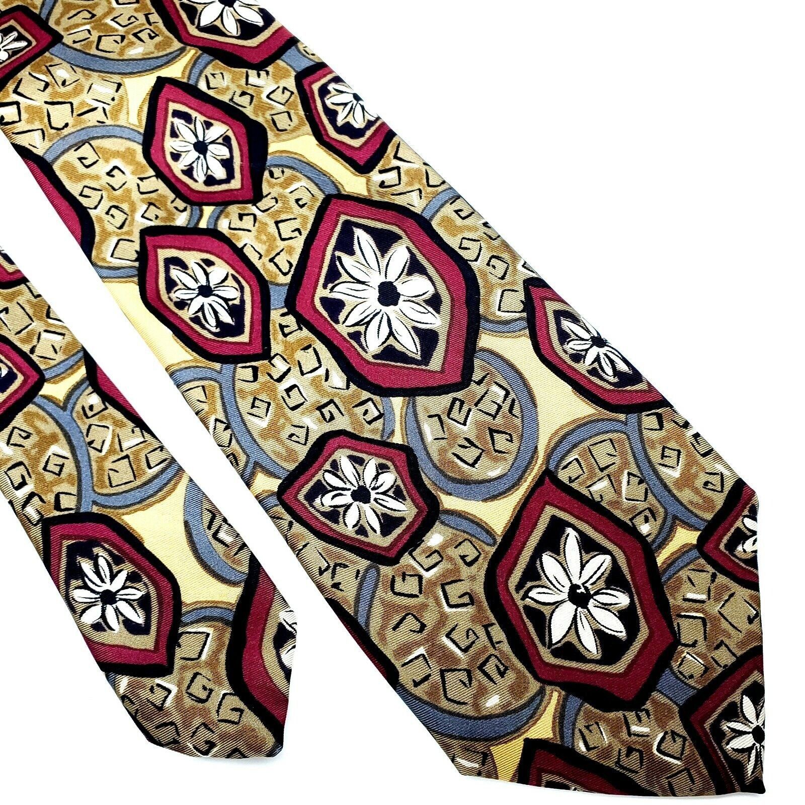 Robert Talbott Robert Talbott Studio Silk Tie Brown Print Abstract Classic Size ONE SIZE - 1 Thumbnail