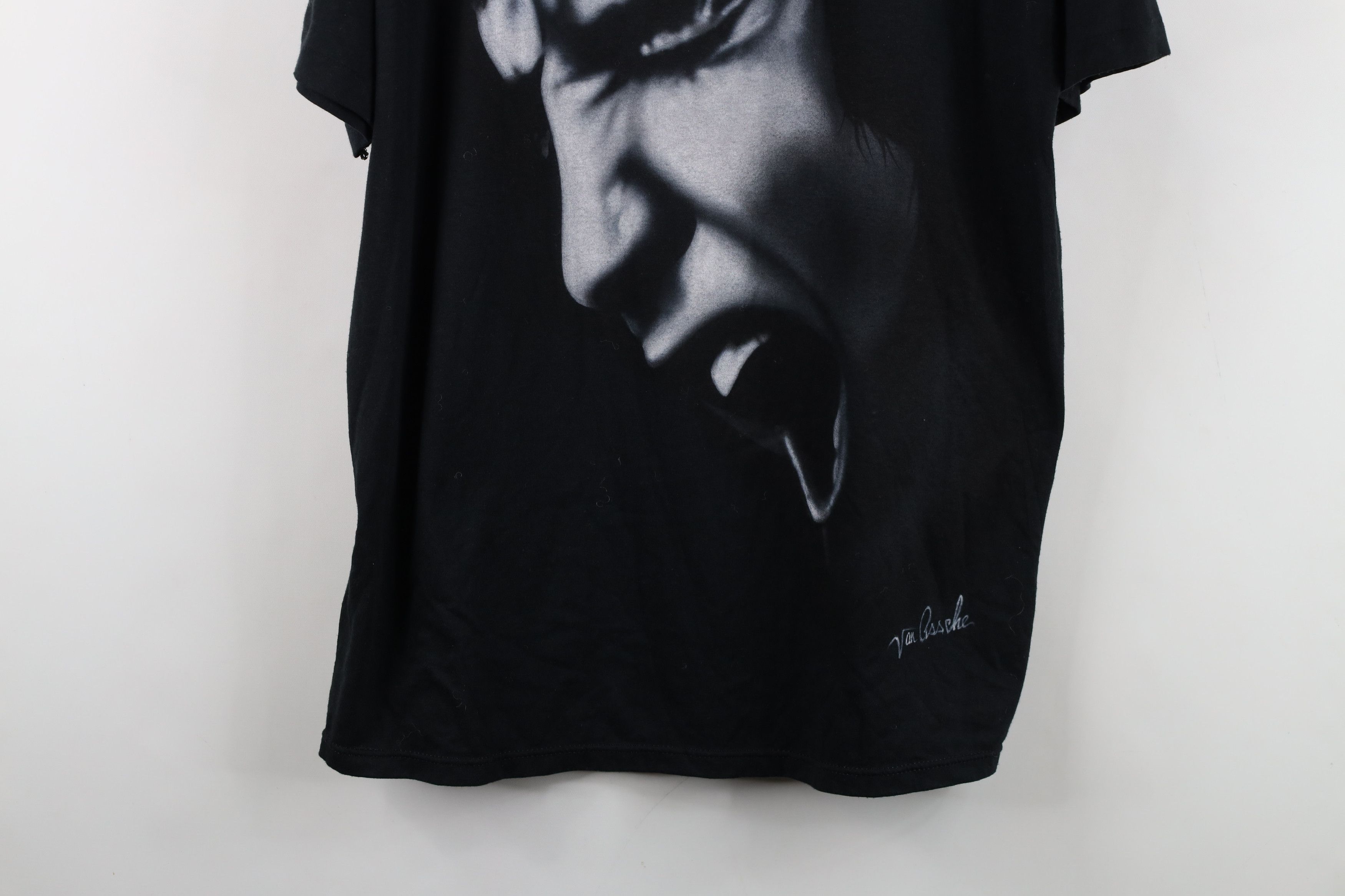 Vintage Vintage 90s Elvis Presley Short Sleeve T-Shirt Black USA Size US L / EU 52-54 / 3 - 3 Thumbnail