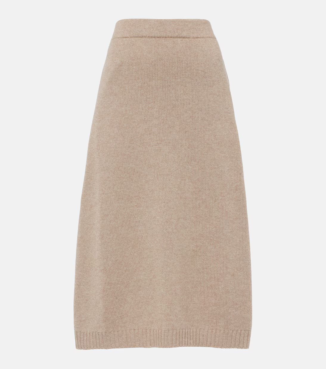 Brunello Cucinelli o1y0725 Midi Skirt in Beige Size 25" / US 0 / IT 36 - 1 Thumbnail