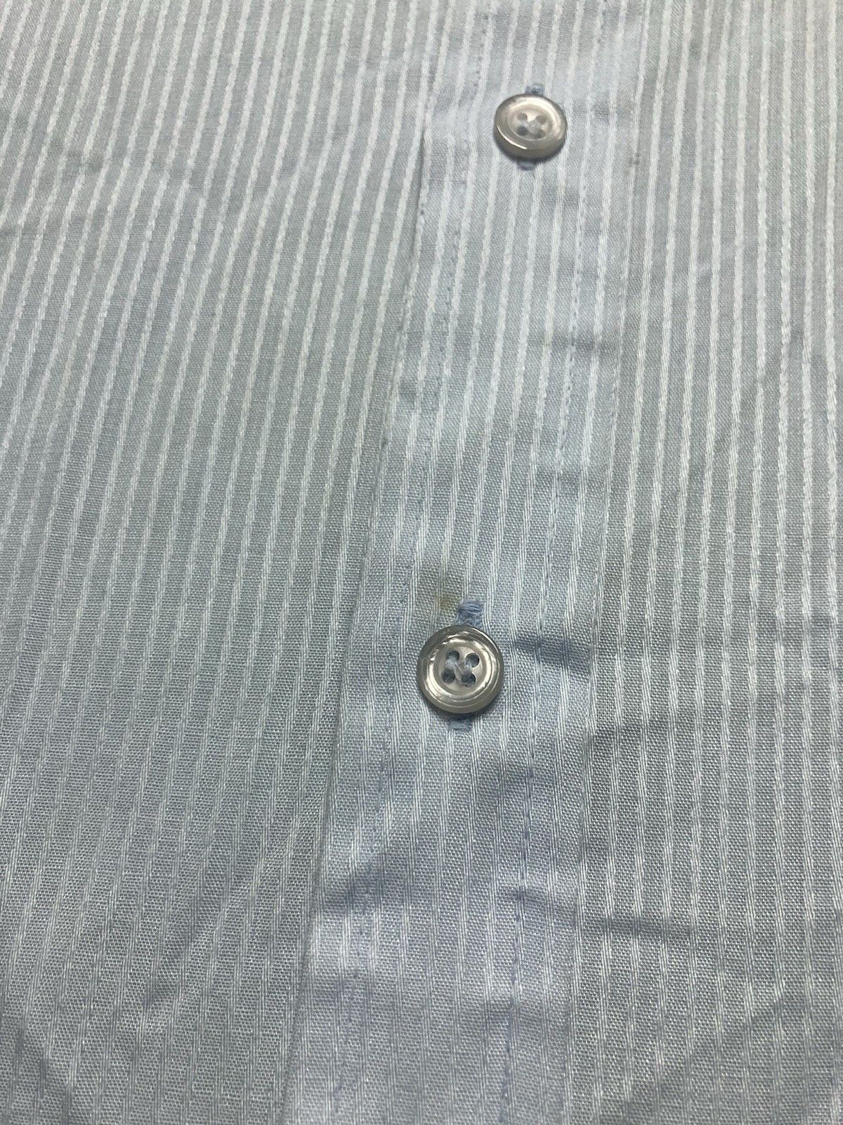 Vintage Vtg 80s button shirt Sears poly cotton lightweight stripe XL Size US XL / EU 56 / 4 - 2 Thumbnail