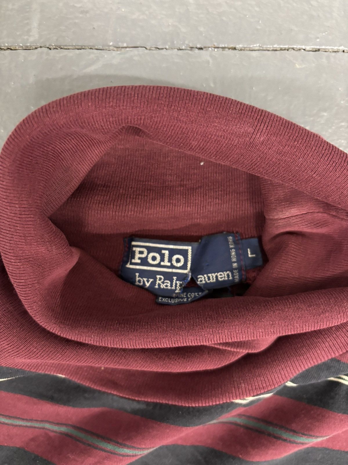 Polo Ralph Lauren × Vintage 90s rare polo Ralph Lauren long sleeve turtleneck tee Size US L / EU 52-54 / 3 - 2 Thumbnail