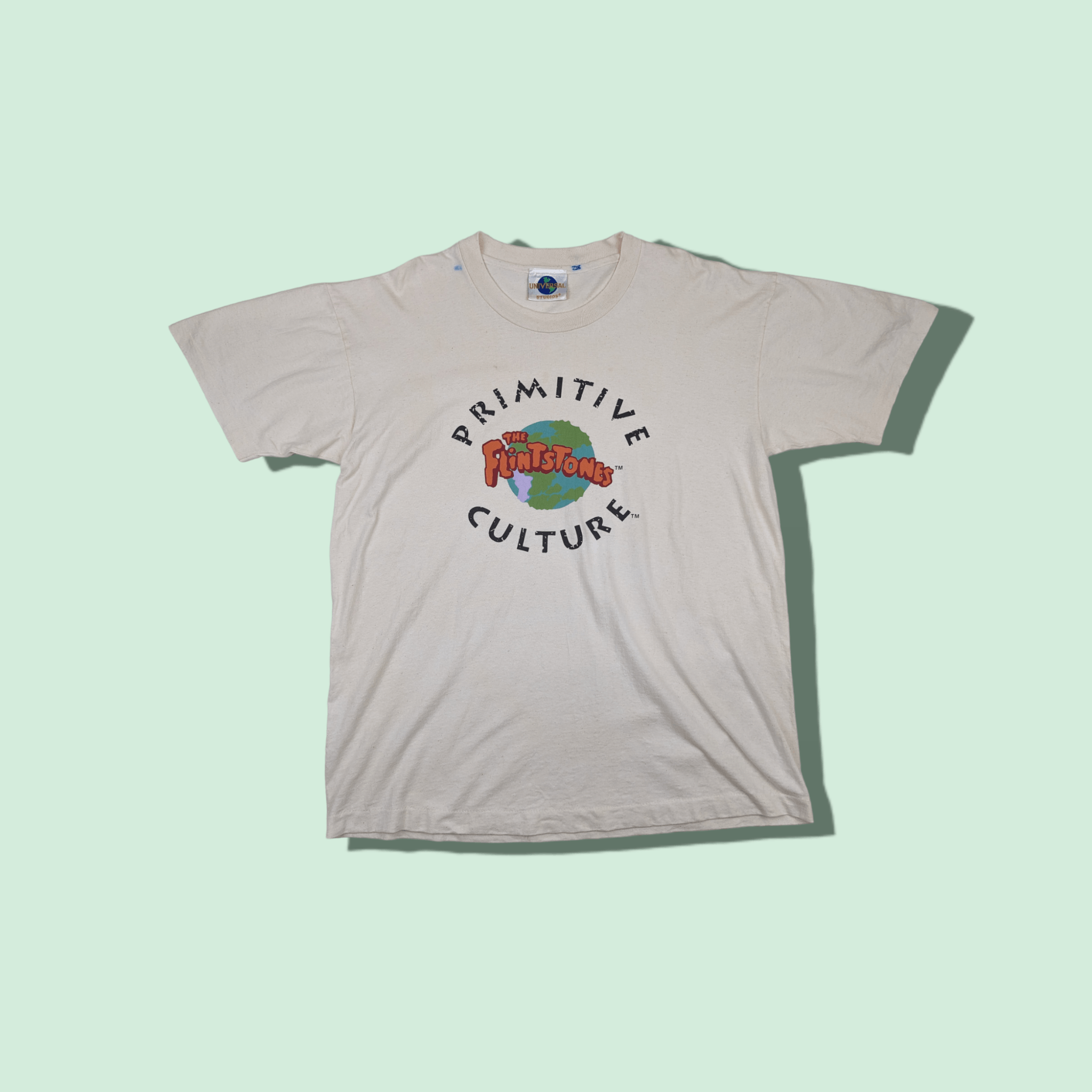 Universal Studios 90'd UNIVERSAL STUDIOS The Flintstones Primitive Culture Tee Size US L / EU 52-54 / 3 - 1 Thumbnail