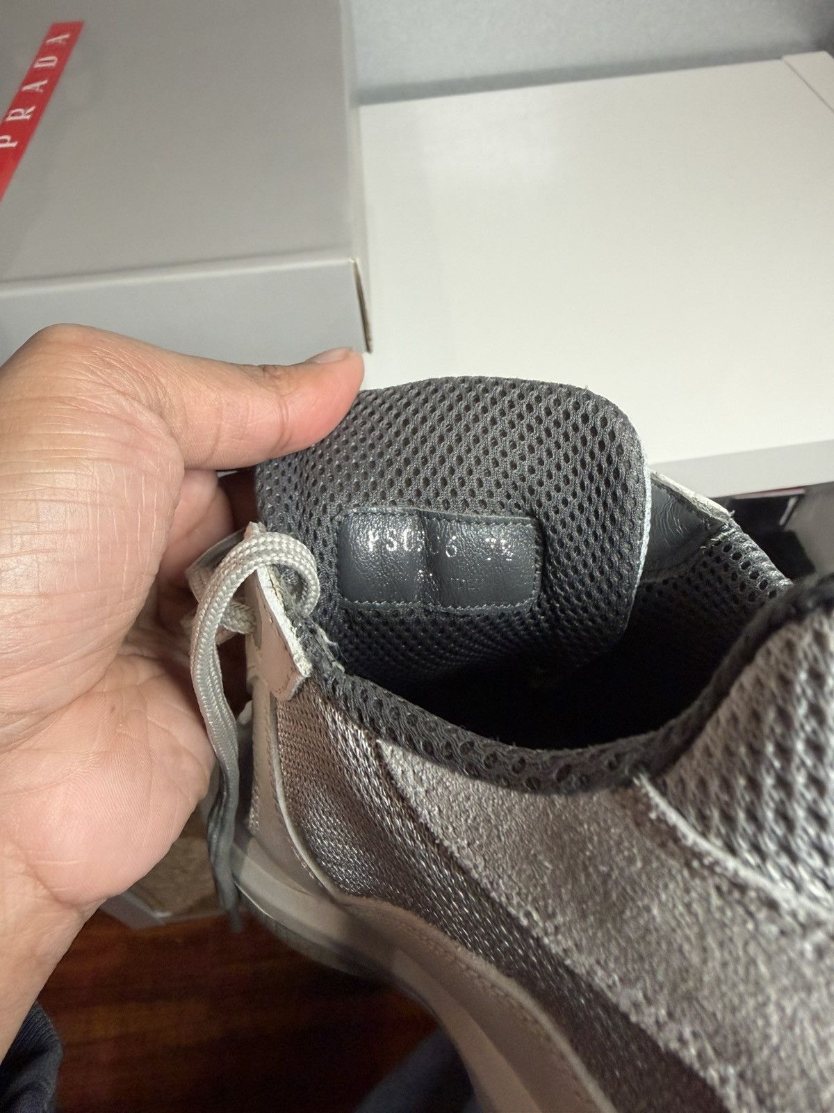 Prada Prada America’s Cup Grey Mens Low Top Size US 9.5 / EU 42-43 - 10 Thumbnail