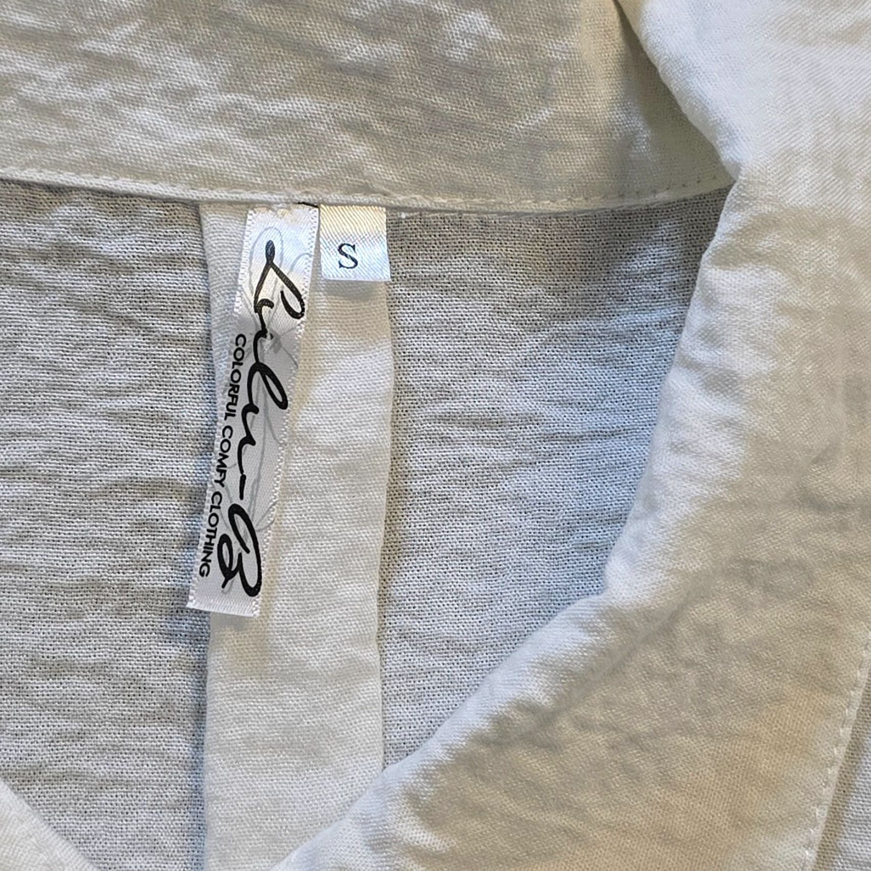 Vintage Lulu B Top Womens Size Small White Textured Button A Line Tunic Blouse Casual Size S / US 4 / IT 40 - 3 Thumbnail