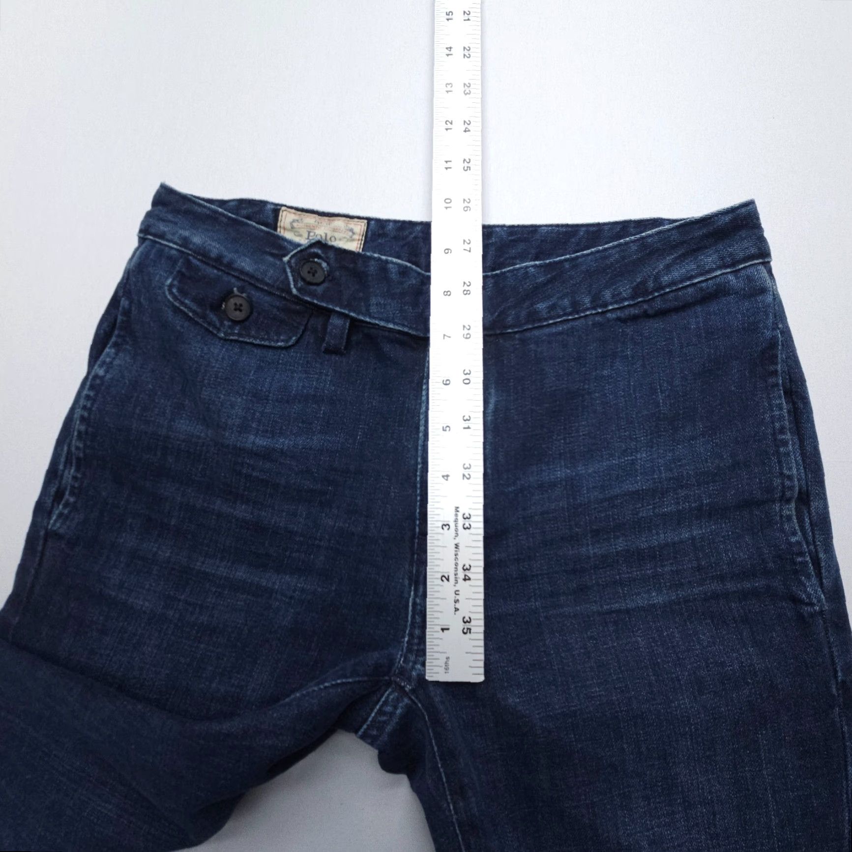Polo Ralph Lauren Polo Ralph Lauren Jeans Flared 90s Bohemian Festival Denim Dark Wash 30 Inseam Womens Size 26 Mid Rise Bell Bottom Size 26" / US 2 / IT 38 - 6 Thumbnail