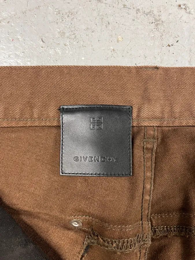 Givenchy × Vintage AW2022 Givenchy Brown Cracked Leather Utility Pants by Matthew Williams Size US 34 / EU 50 - 9 Thumbnail