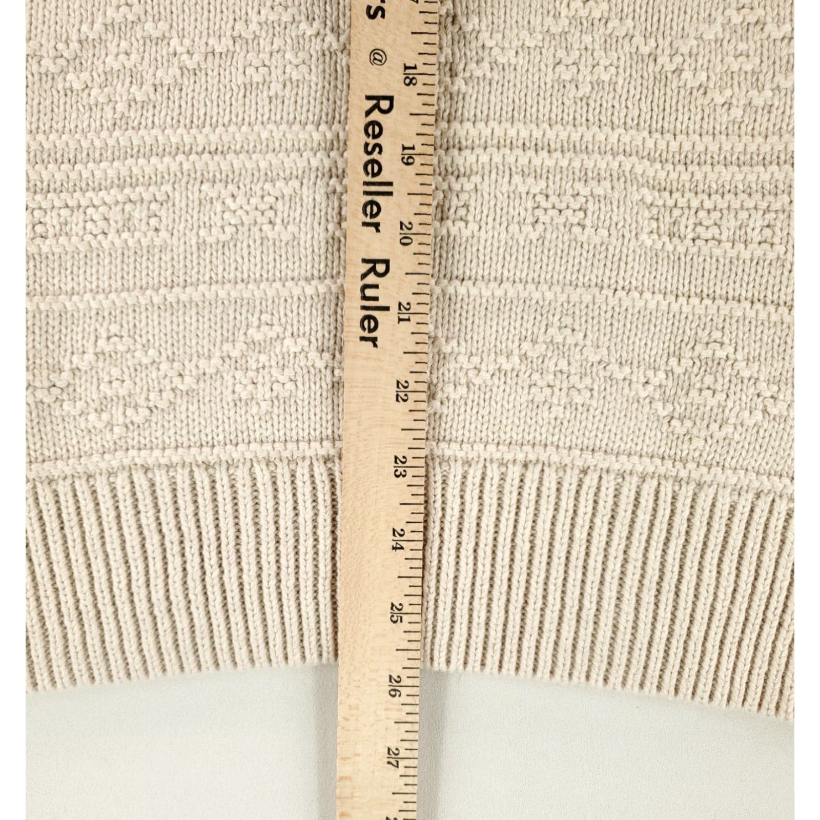 J.Crew J.CREW Sweater Pullover Cotton Textured Knit White Mens L Beige Size US L / EU 52-54 / 3 - 5 Thumbnail