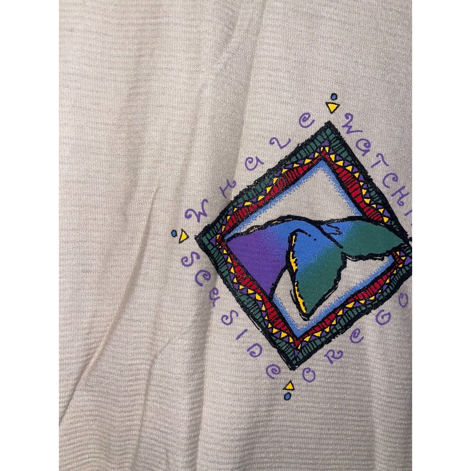 Vintage Vintage Whale Watching Shirt Seaside Oregon Whales Tee 90s L Size US L / EU 52-54 / 3 - 4 Thumbnail