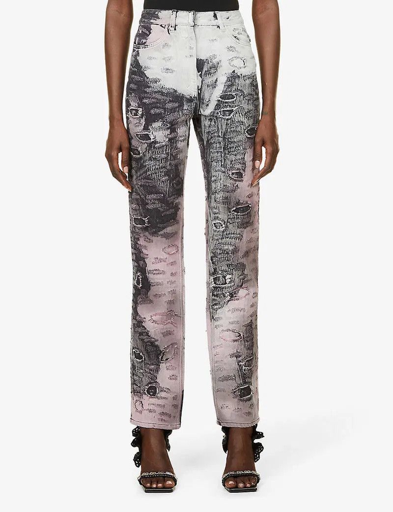 Givenchy o1y0925 Denim Pant in Multicolor Size 30" / US 8 / IT 44 - 2 Thumbnail