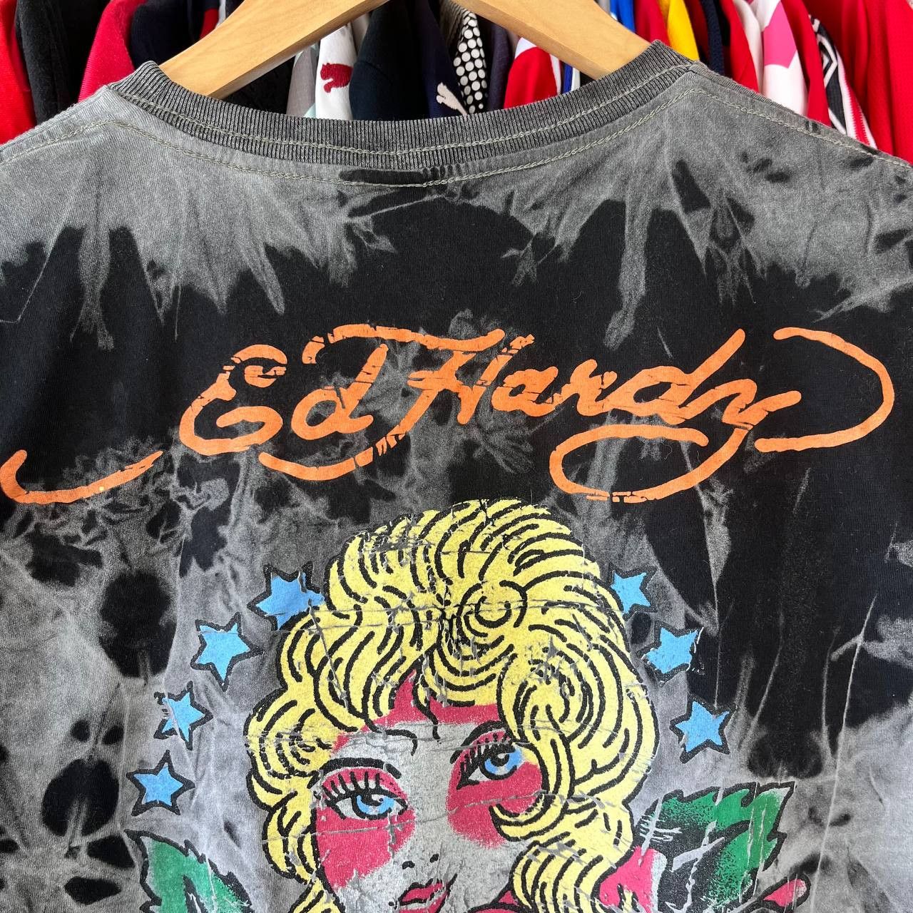 Ed Hardy Ed Hardy `Love kills slowly` Tie-dye Tshirt Size L Size US L / EU 52-54 / 3 - 9 Thumbnail
