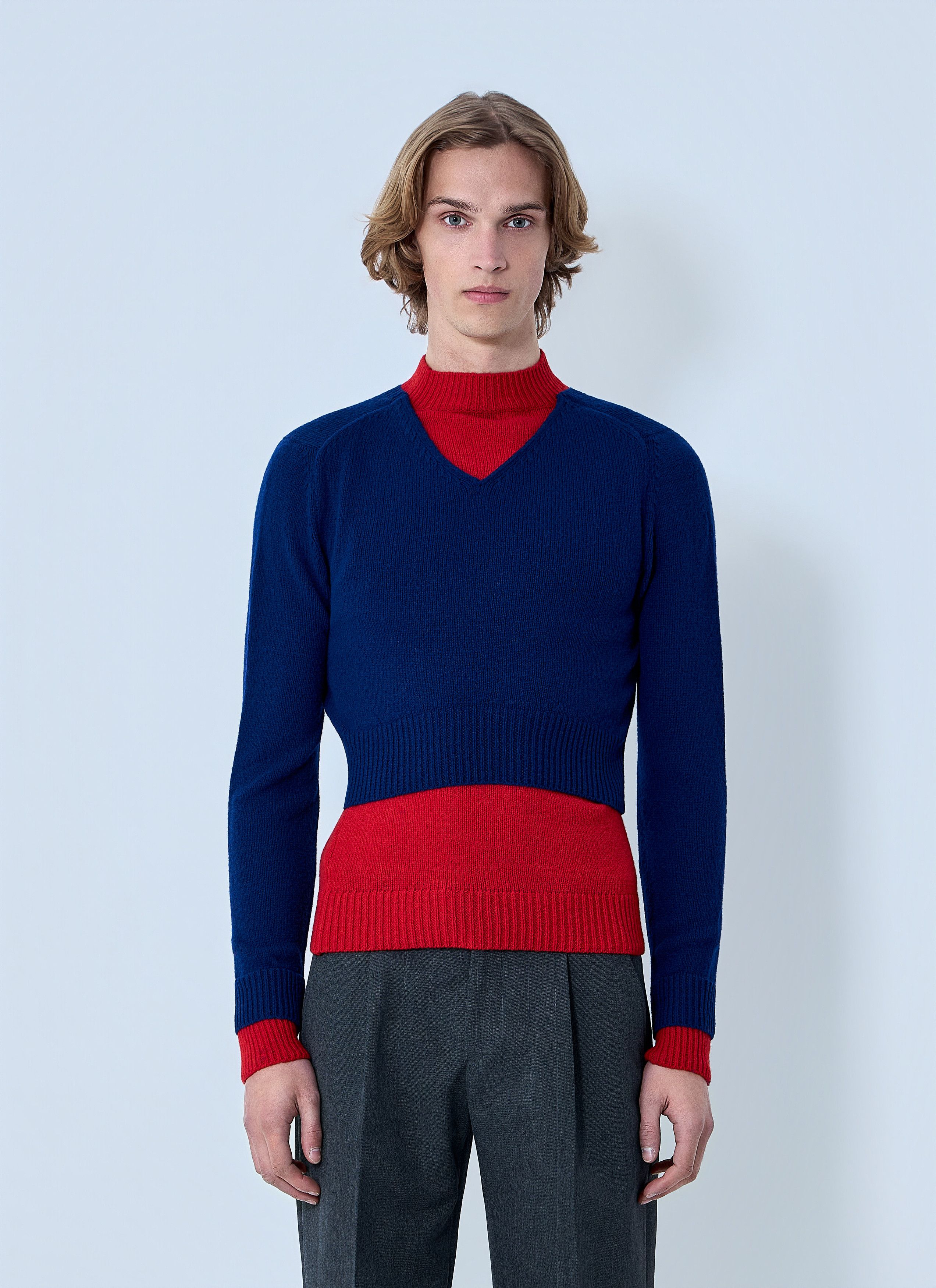 Jil Sander Layered Knit Sweater Size US M / EU 48-50 / 2 - 1 Thumbnail