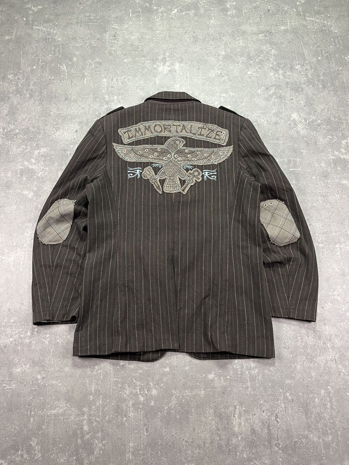 Marc Ecko Marc Ecko Immortalize Embroidered Blazer Jacket 00s Y2K L Size US L / EU 52-54 / 3 - 1 Thumbnail