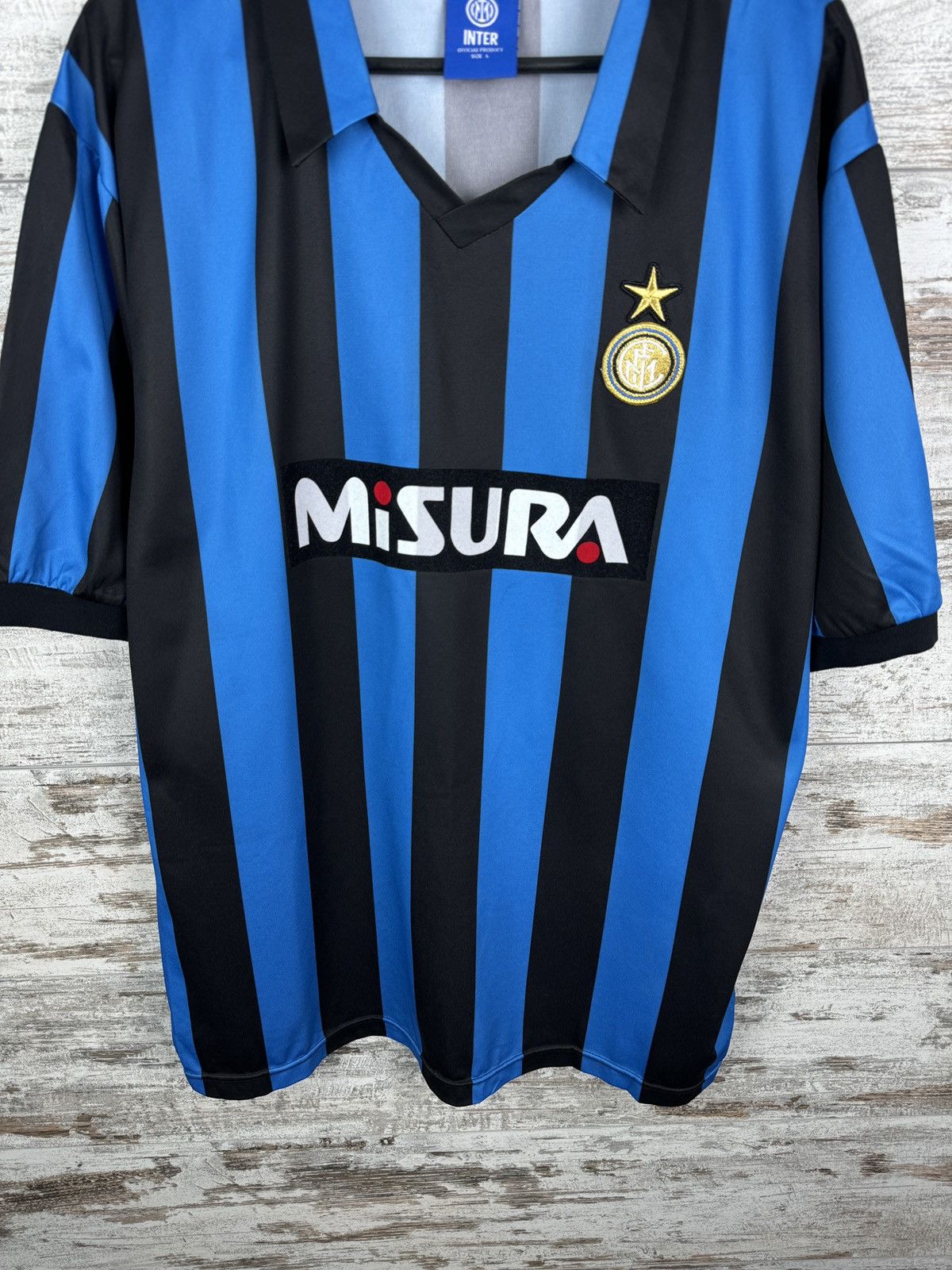 Other Mens Vintage Inter Milan FC T-shirt Internazionale jersey Size US L / EU 52-54 / 3 - 3 Thumbnail