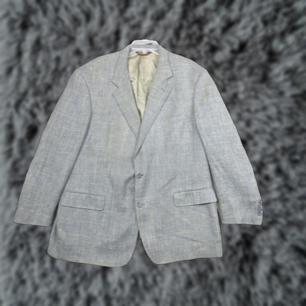 Brooks Brothers Brooks Brothers Sport Coat Men 46 Regular Gray Windowpane Herringbone Notch Two-Button Jacket Blazer USA Regular Fit Tweed Plaid 2 Piece Size 46R - 1 Thumbnail