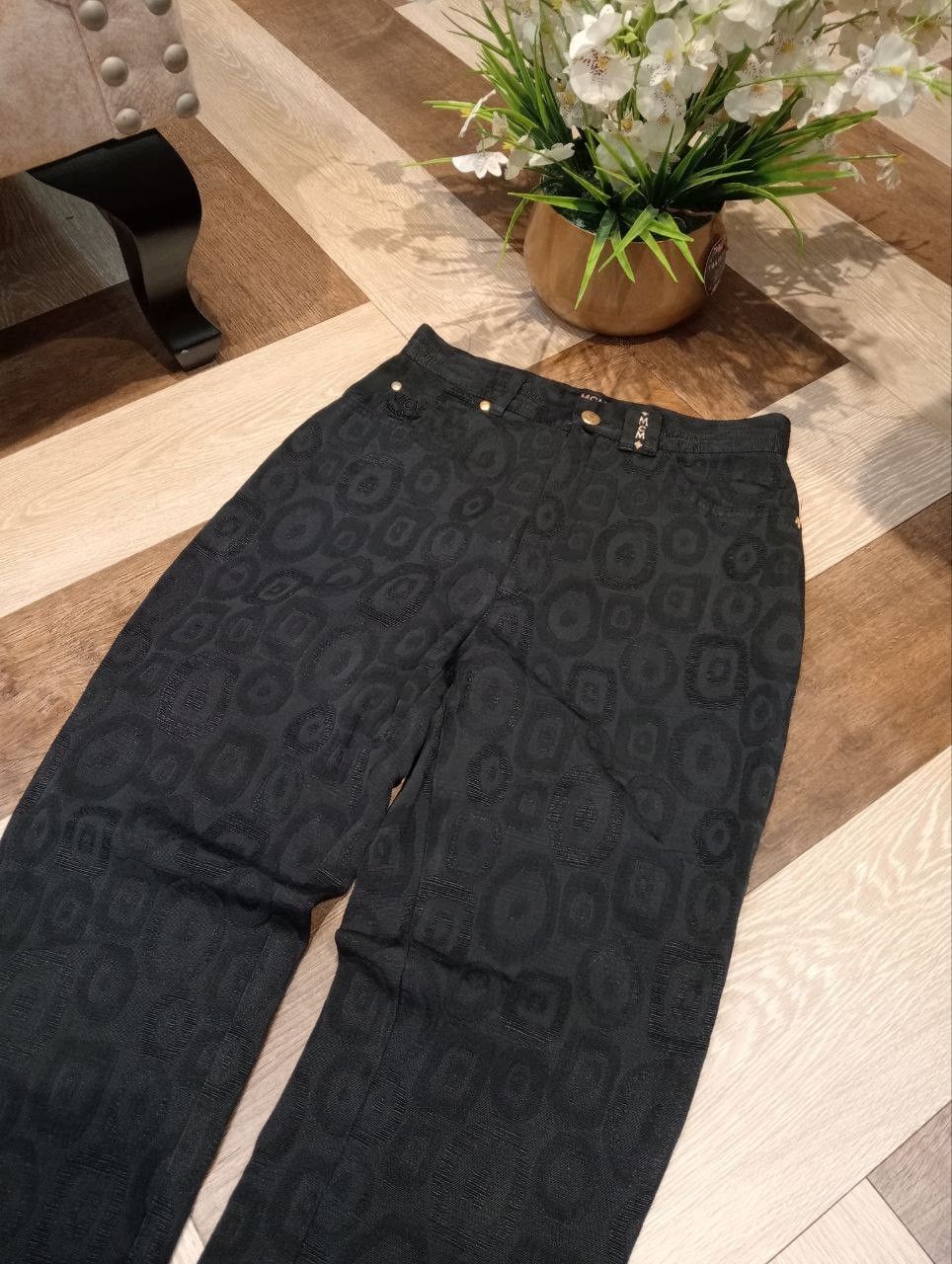 MCM VINTAGE MCM DE LUXE BLACK PANTS Size 27" / US 4 / IT 40 - 4 Thumbnail
