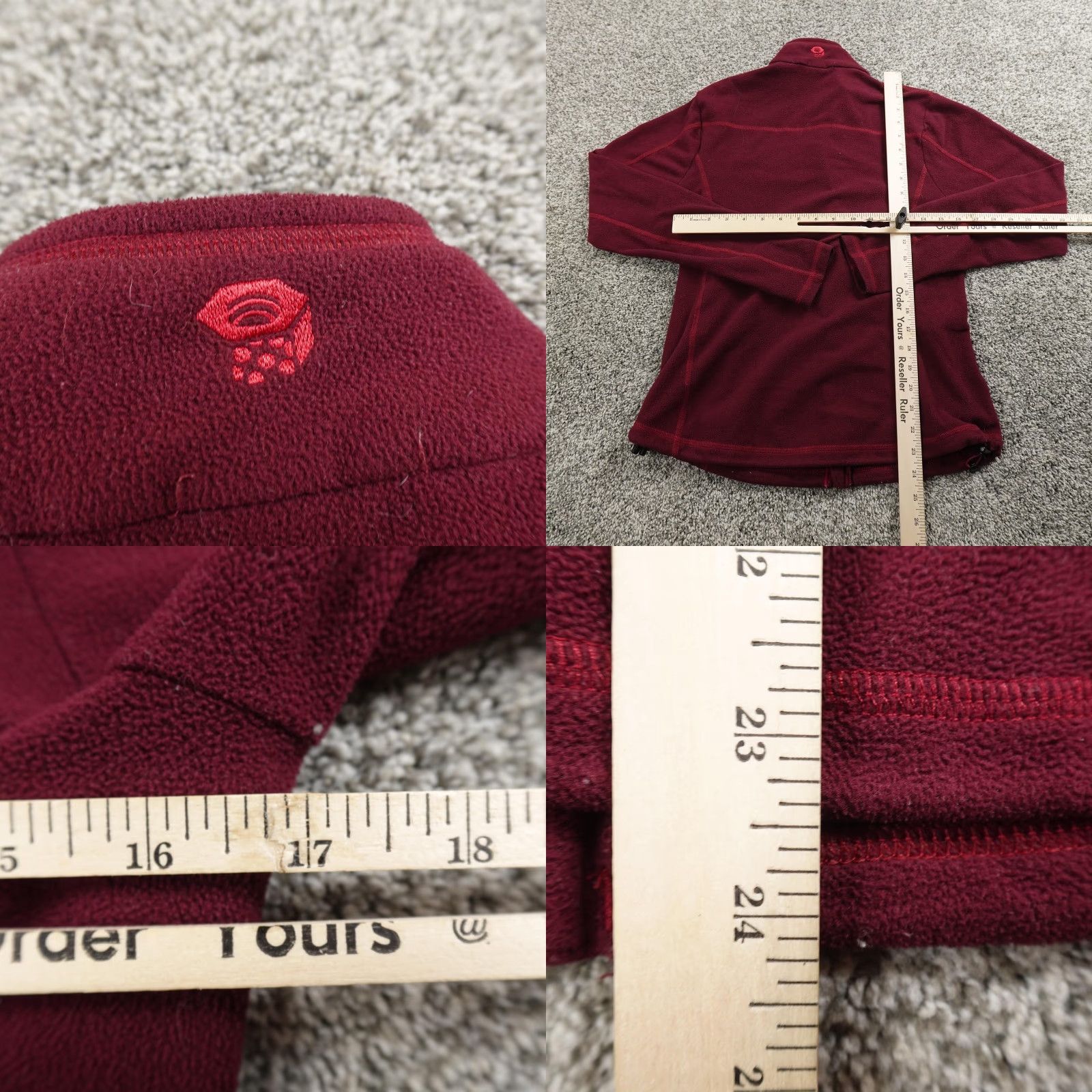 Mountain Hardwear VINTAGE Mountain Hardwear Jacket Womens M Red Full Zip Fleece Outdoor Hiking Top Size M / US 6-8 / IT 42-44 - 8 Thumbnail