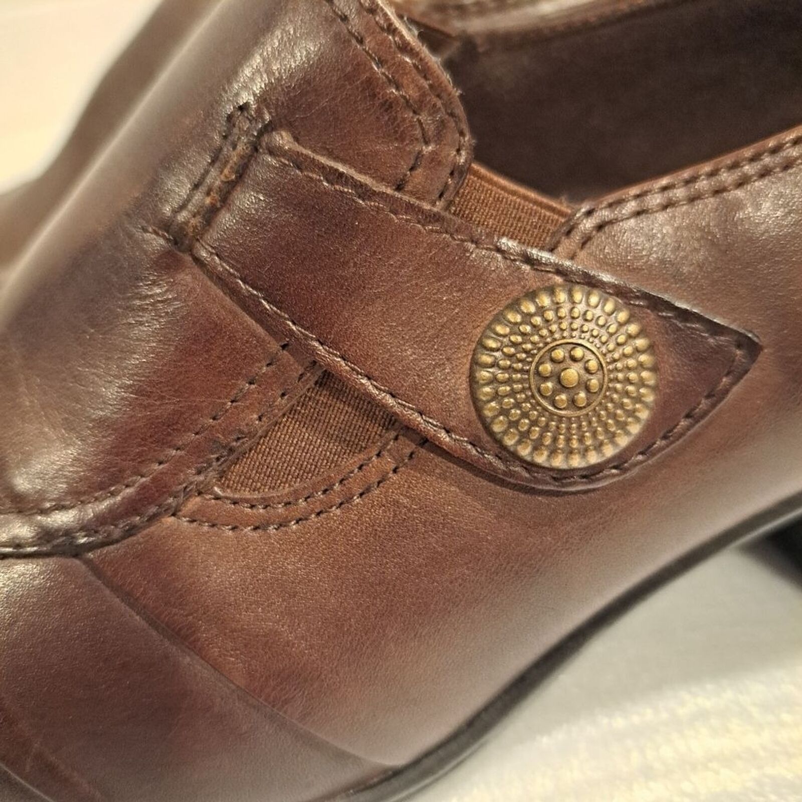 Other Earth Origins Marla 3 leather slip-on loafer heels shoe 10 M Size US 10 / IT 40 - 8 Thumbnail