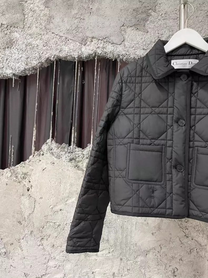 Dior Dior Quilted Cotton Jacket in Black-2505 Size US XXS / EU 40 - 4 Thumbnail