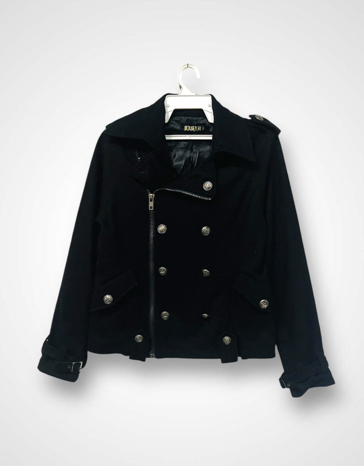Japanese Brand Barnk Double Colar Wool Jacket Size US S / EU 44-46 / 1 - 1 Thumbnail