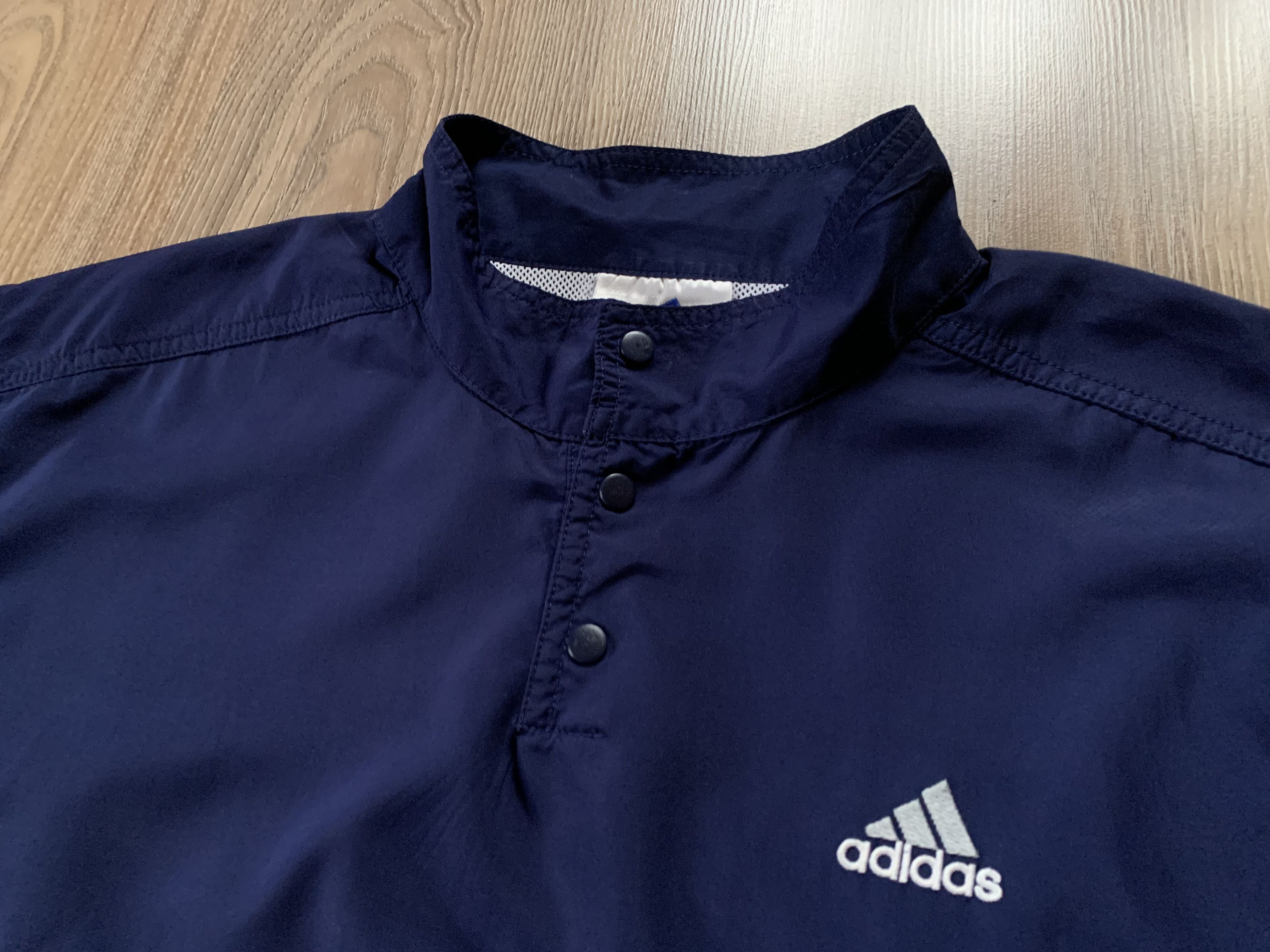 Adidas × Vintage Rare Adidas Vintage Stripe Lightweight Anorak Jacket Size US L / EU 52-54 / 3 - 4 Thumbnail