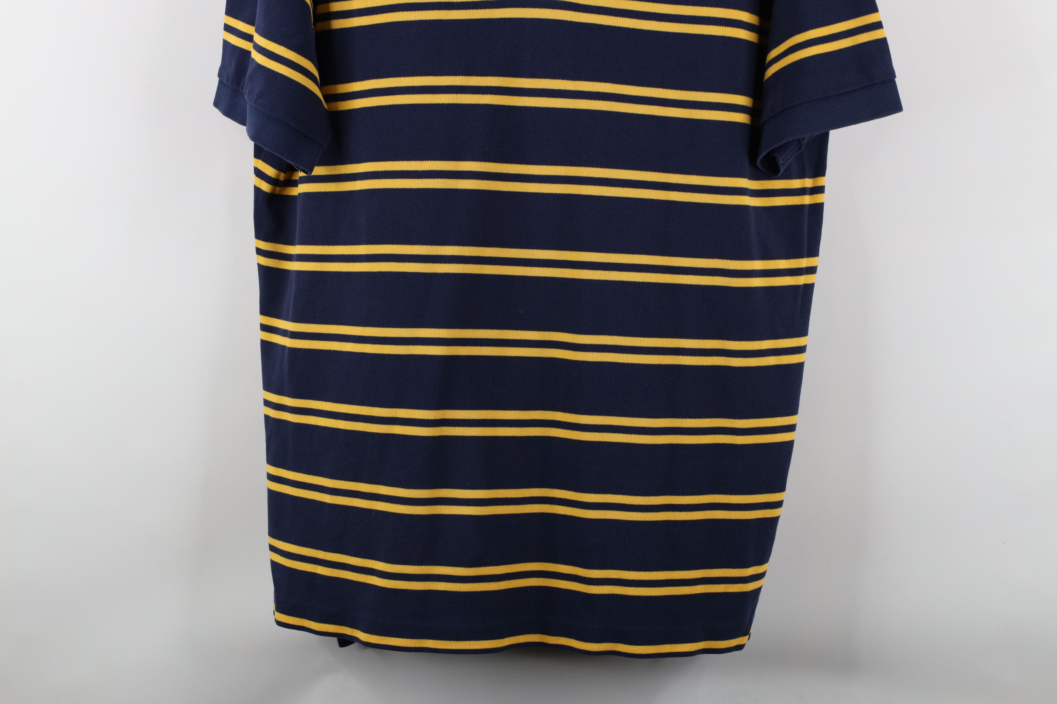 Polo Ralph Lauren Vintage 90s Ralph Lauren Block Collared Polo Shirt Blue Size US XL / EU 56 / 4 - 3 Thumbnail