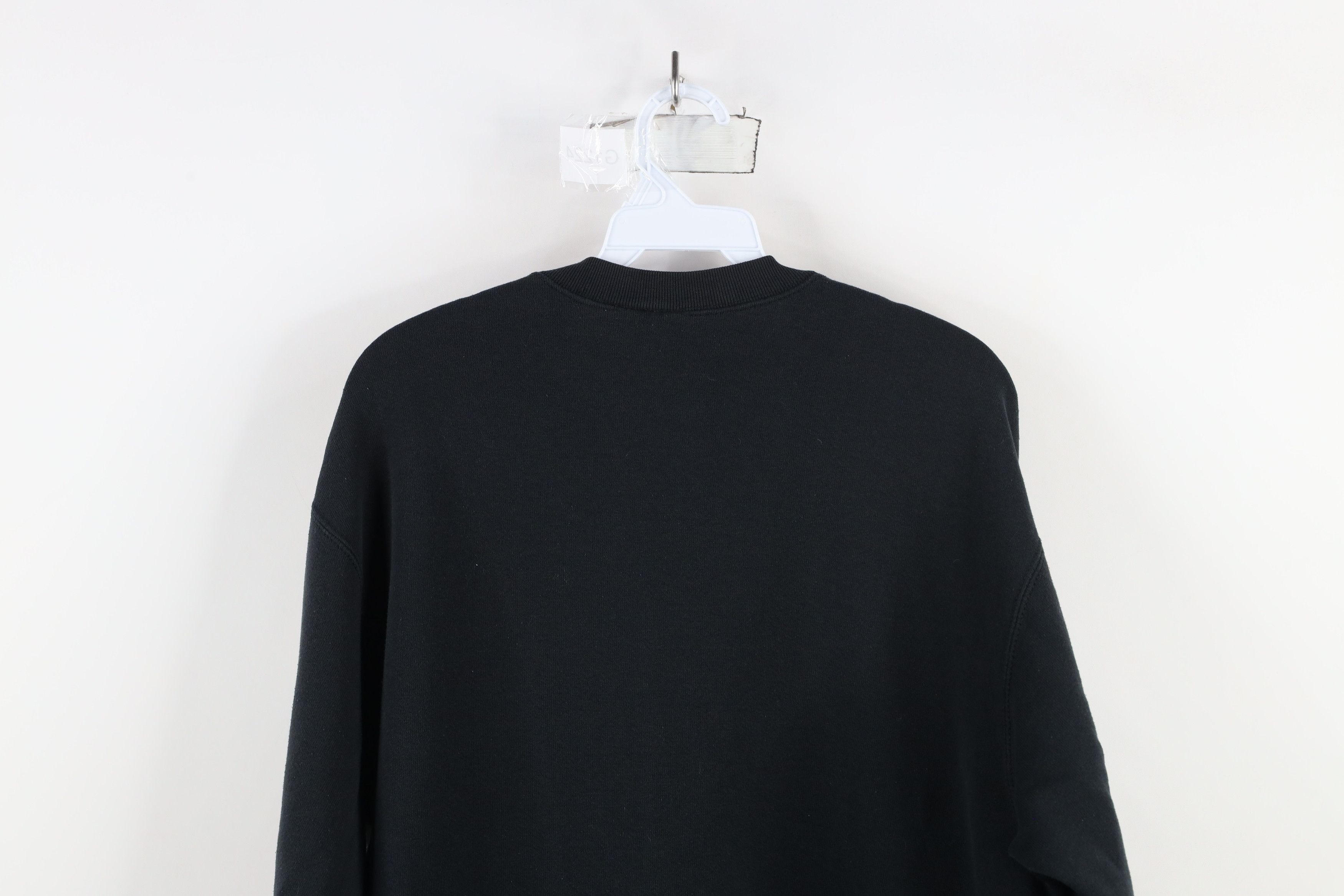 Vintage Vintage 90s Streetwear Blank Crewneck Sweatshirt Black USA Size US L / EU 52-54 / 3 - 14 Thumbnail
