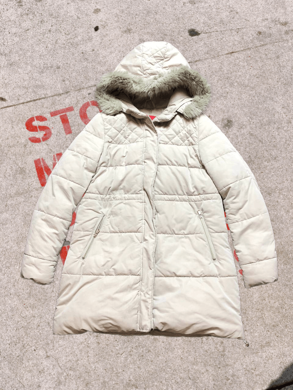 Guess Streetweara White Zip Jacket GUESS Y2K Vintage Size S / US 4 / IT 40 - 1 Thumbnail