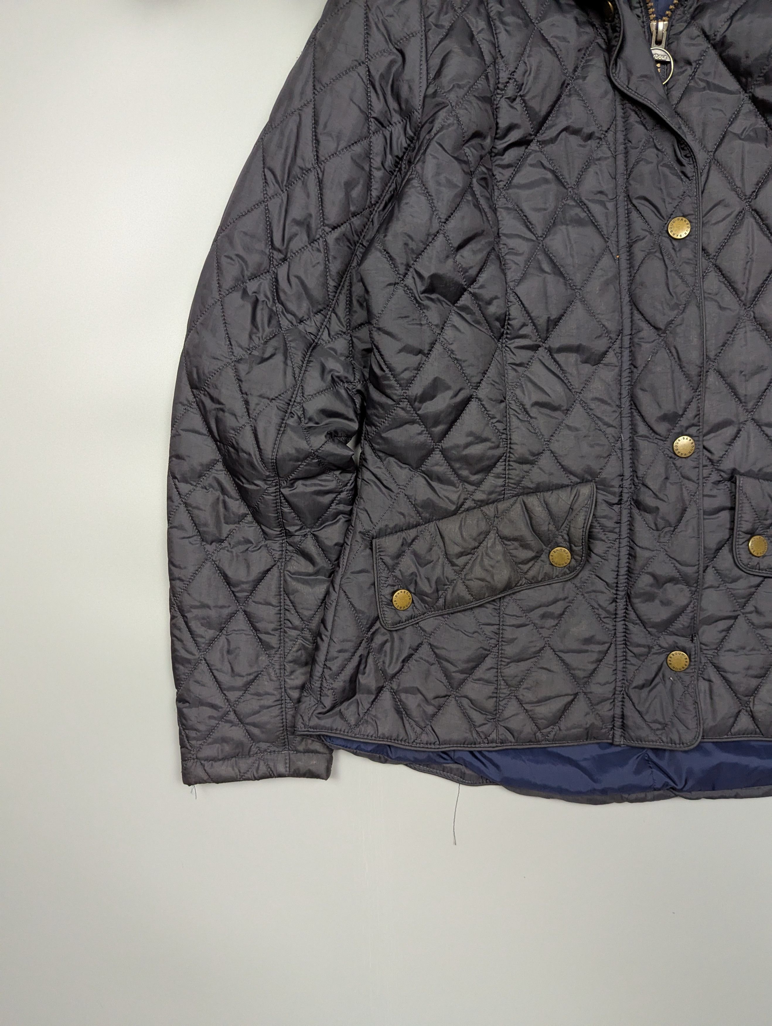 Barbour Barbour Dark Gray Quilted Jacket Women’s US 8 Size M / US 6-8 / IT 42-44 - 2 Thumbnail