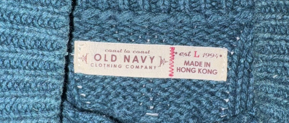 Old Navy Teal Old Navy Short Sleeve Sweater Size Large Size L / US 10 / IT 46 - 2 Thumbnail