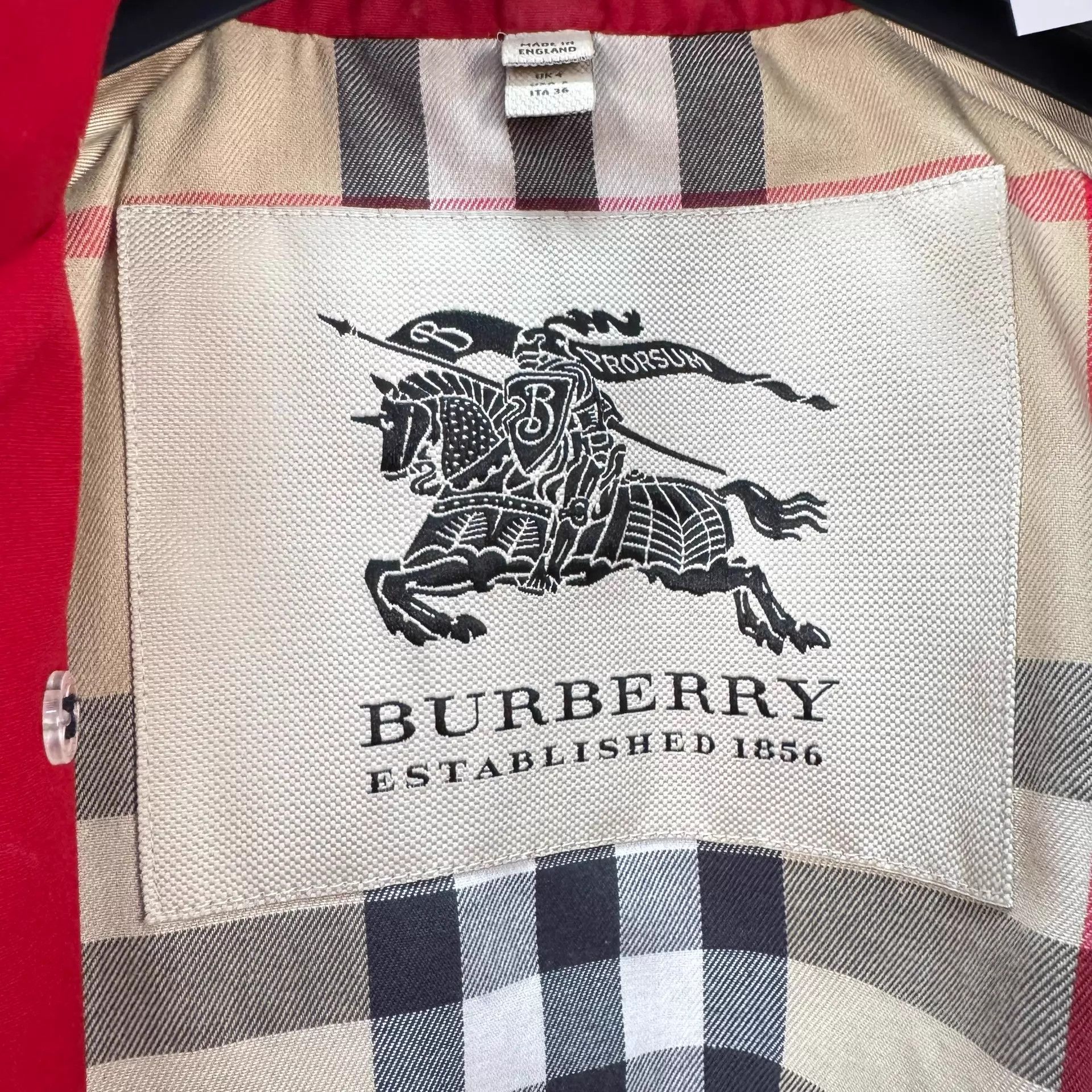 Burberry Burberry DB Check Lining Trench UK4 98 New Size XS / US 0-2 / IT 36-38 - 7 Thumbnail