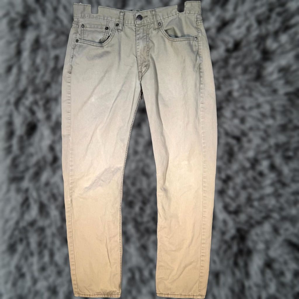 Levi's Levi's 541 Jeans Men's 32 X 32 Beige Denim Mid-Rise Slim Straight Leg Zip Fly Button Closure 5-Pocket Denim Pants Mens Size US 32 / EU 48 - 1 Thumbnail