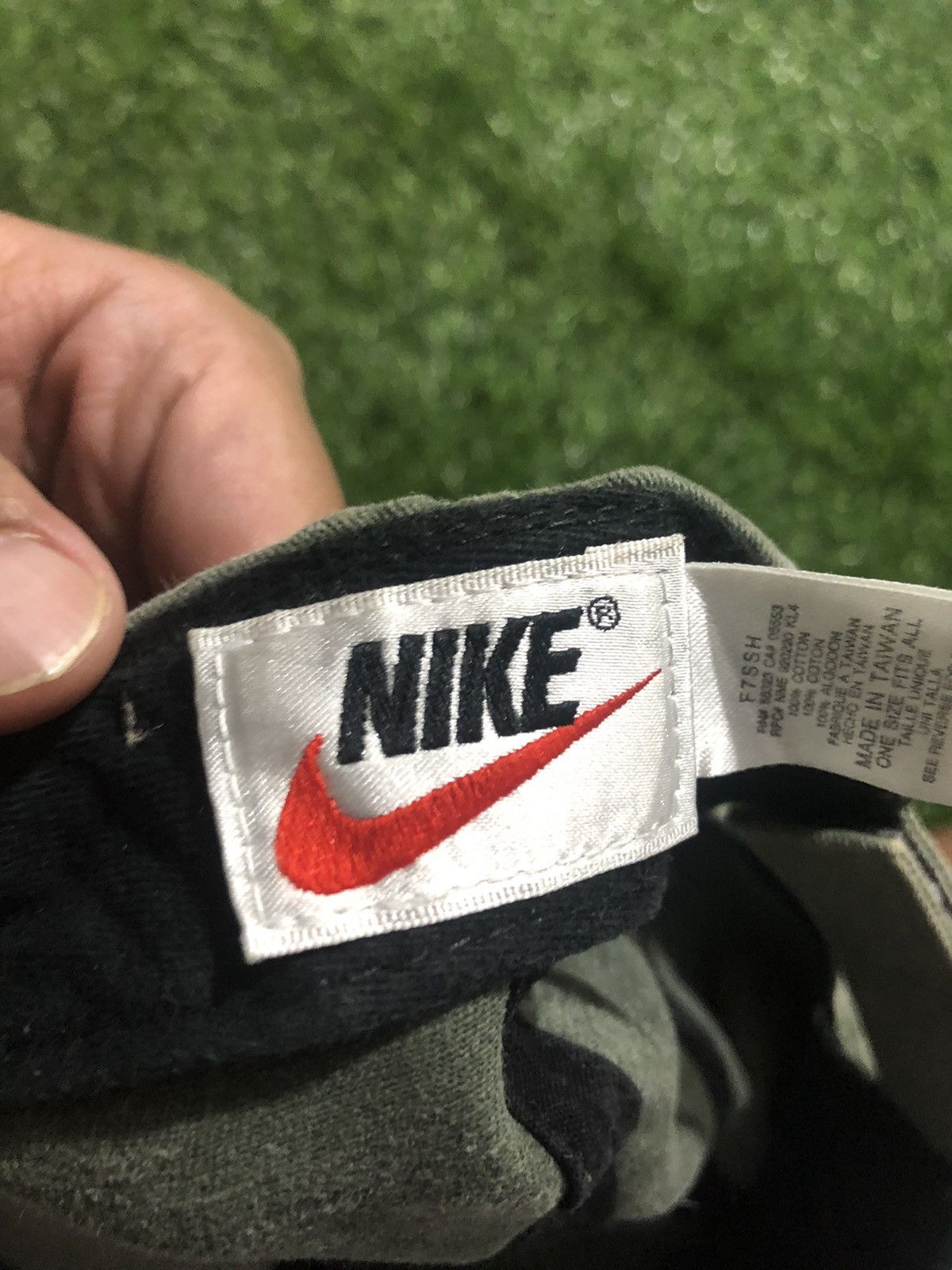 Nike × Vintage NIKE CAP OLIVE IRON LOGO VINTAGE Size ONE SIZE - 5 Thumbnail