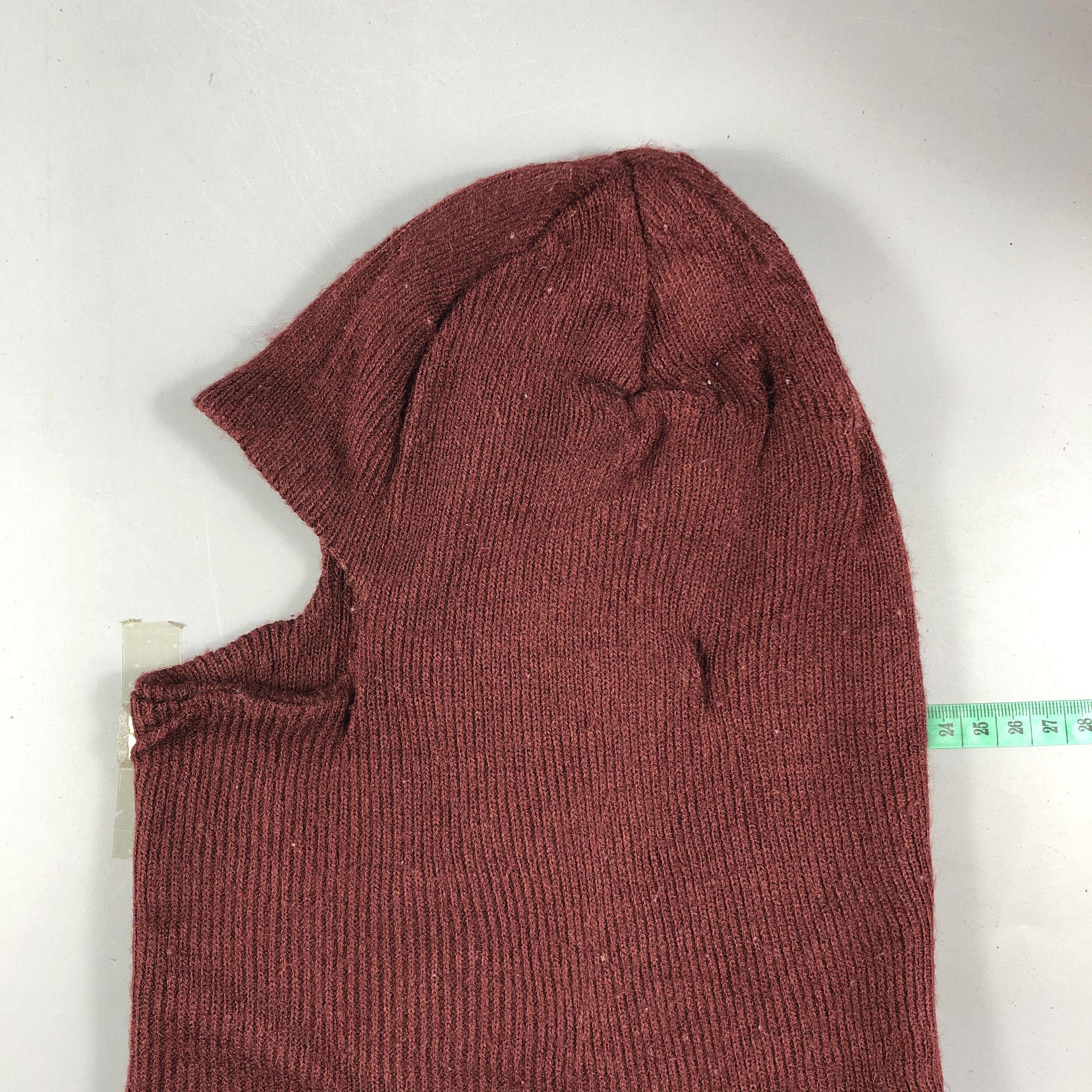 Japanese Brand Plain Balaclava Beanie Hat Size ONE SIZE - 3 Thumbnail