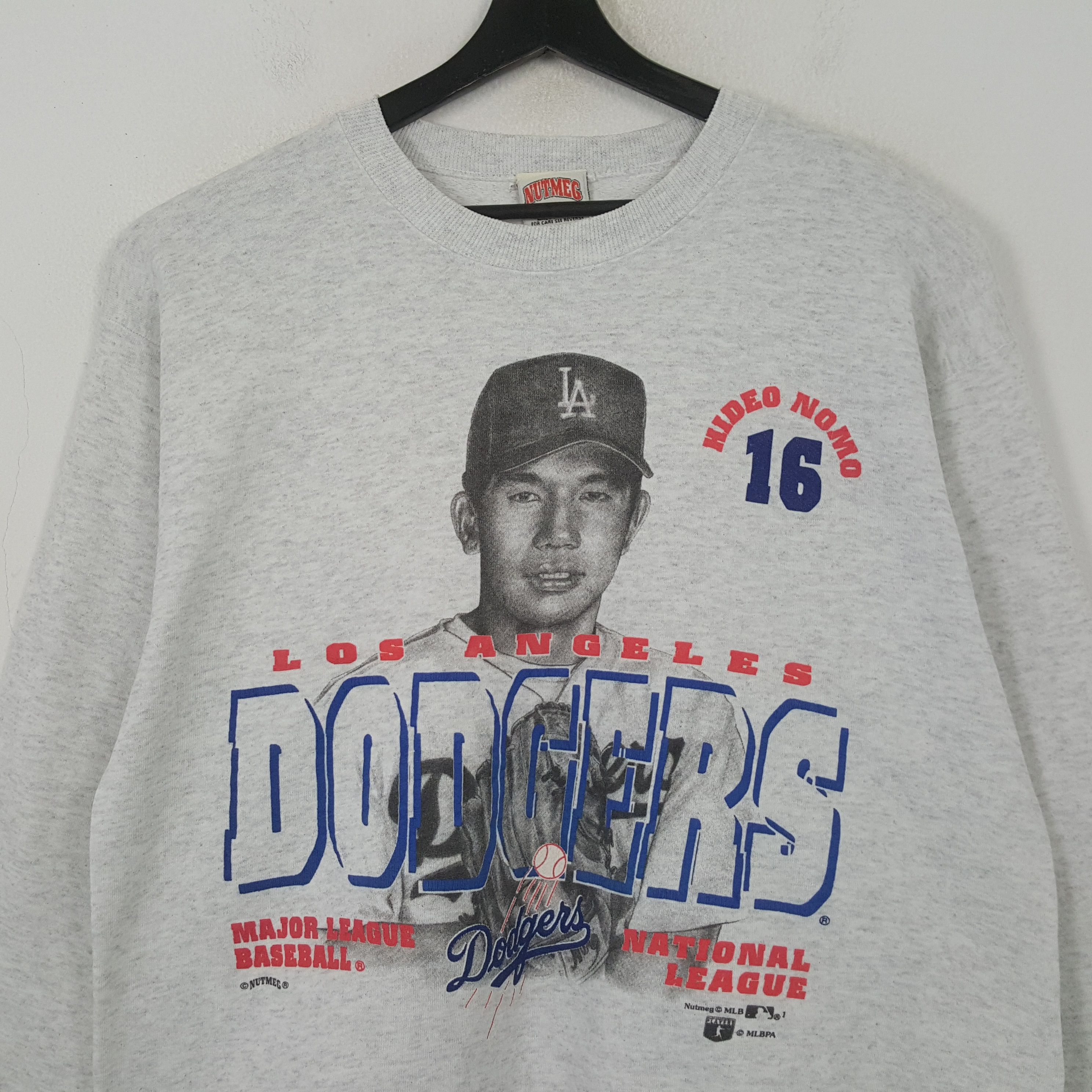 MLB Hideo Nomo Los Angeles Dodgers Baseball Team Sweatshirt RR22 Size US L / EU 52-54 / 3 - 2 Thumbnail