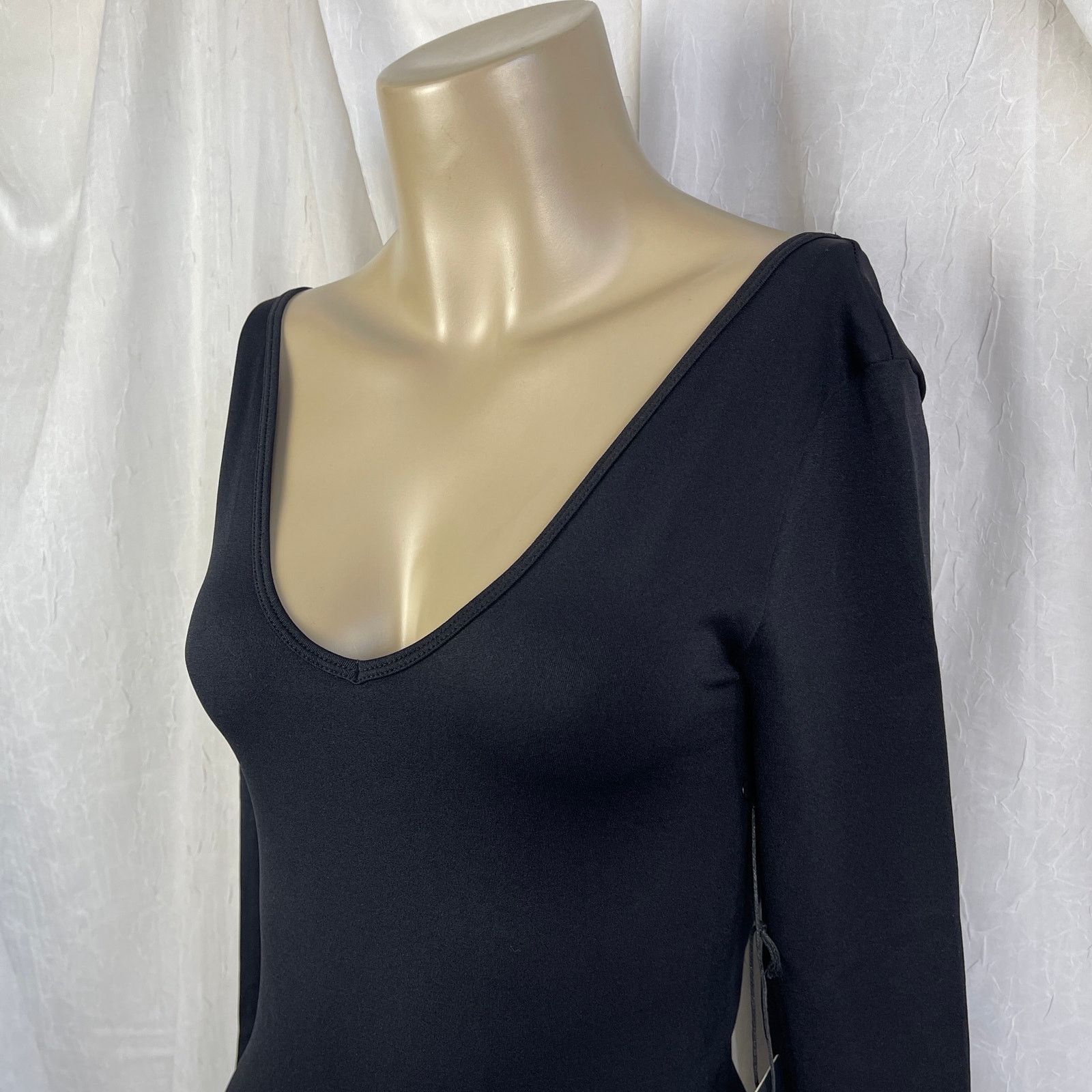 Forever 21 Forever 21 Seamless Thong Bodysuit Long Sleeve Black NWT S Size S / US 4 / IT 40 - 5 Thumbnail