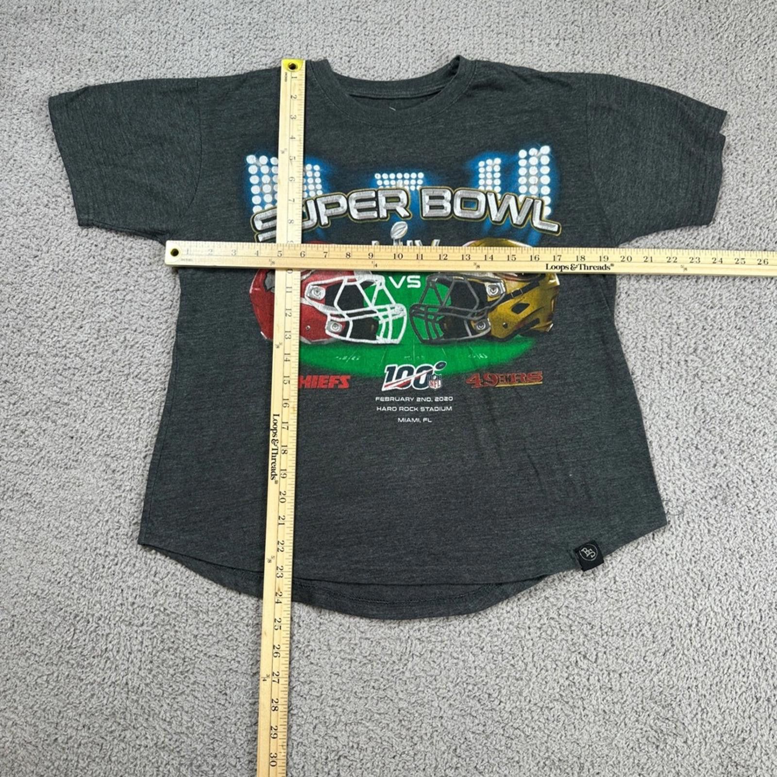Other Super Bowl LIV Chiefs vs 49ers Graphic T Shirt Mens M Gray Size US M / EU 48-50 / 2 - 2 Thumbnail