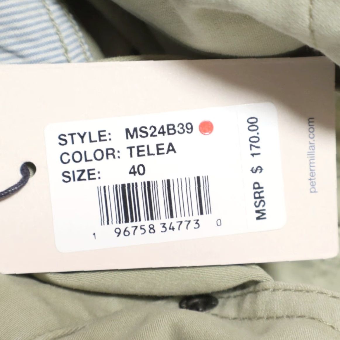 Peter Millar Peter Millar Stretch Ultimate Sateen 5 Pocket Pants Tea Leaf Mens 40 Chino Slim Size US 40 / EU 56 - 7 Thumbnail