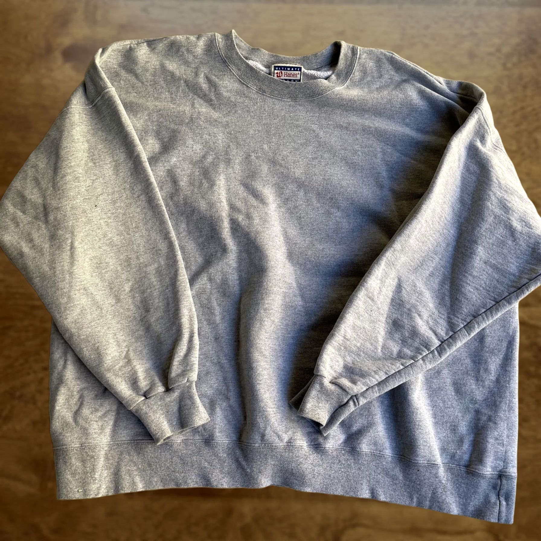 Hanes Hanes Sweatshirt Mens 3XL Gray Ultimate Cotton Fleece Pullover Crewneck Sweatshirt Size US XXL / EU 58 / 5 - 1 Thumbnail