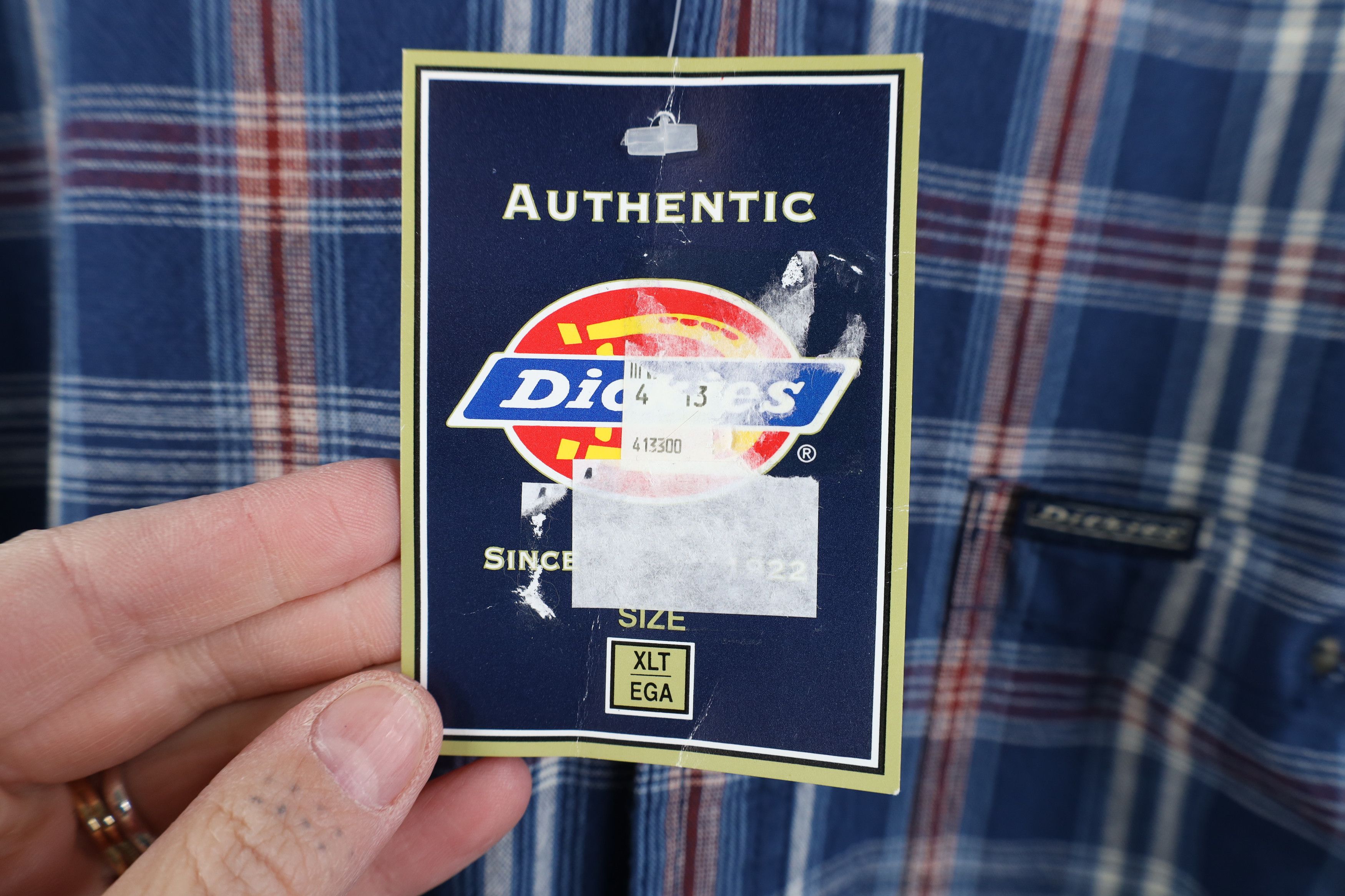Dickies Deadstock Vintage Dickies Collared Button Down Shirt Plaid Size US XL / EU 56 / 4 - 6 Thumbnail