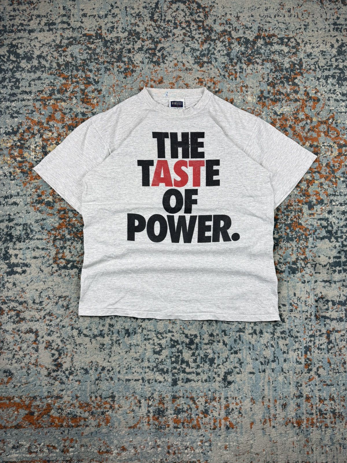 Vintage Vintage 90s The taste of power made in USA distressed tee Size US XL / EU 56 / 4 - 1 Thumbnail
