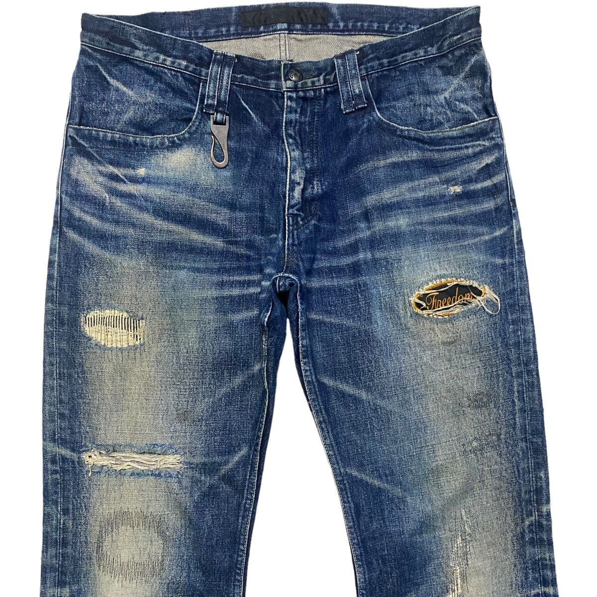 roarguns Roarguns Distressed Denim Flare Jeans Size US 34 / EU 50 - 3 Thumbnail