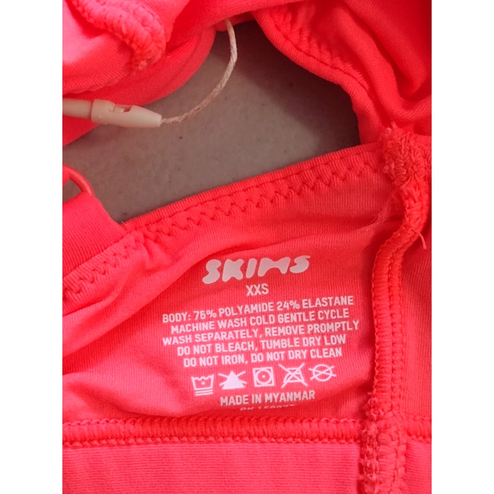 SKIMS SKIMS Bralette Shirt Women XS Nectarine Fits Everybody Scoop Neck Bralette Bra XXS 2XS Size ONE SIZE - 5 Thumbnail