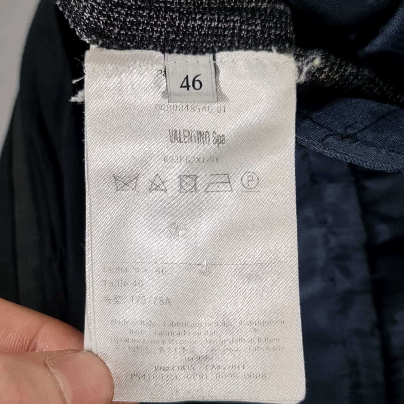 Valentino Valentino Trousers Women Grey 46 Wool Flared Wide Leg Made In Italy Front Zip Hook & Eye Pockets Regular Rise Inseam 32" Casual Formal Vintage: No Size 32" / US 10 / IT 46 - 7 Thumbnail