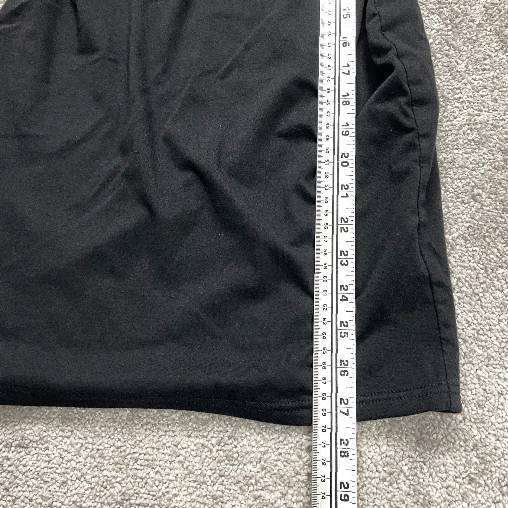 Vintage Showpo Shift Dress Womens 10 Black Solid Knee Length Sleeveless Spaghetti Strap Casual Dress Size L / US 10 / IT 46 - 3 Thumbnail