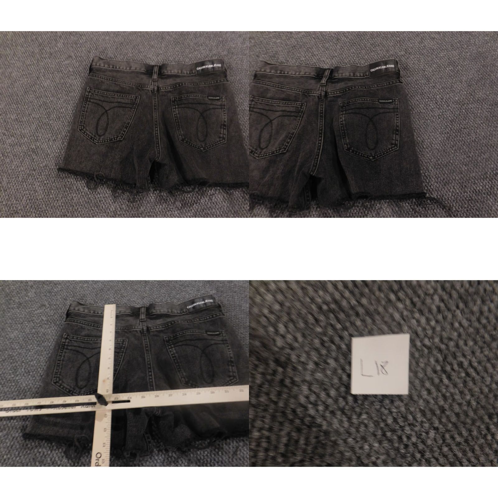 Calvin Klein Calvin Klein Womens Shorts 30 Black Denim Cut-Off Jeans Shorts Closure Zip Floral Comfort Stretch Casual Regular Mid Rise Vintage No Size 30" / US 8 / IT 44 - 8 Thumbnail