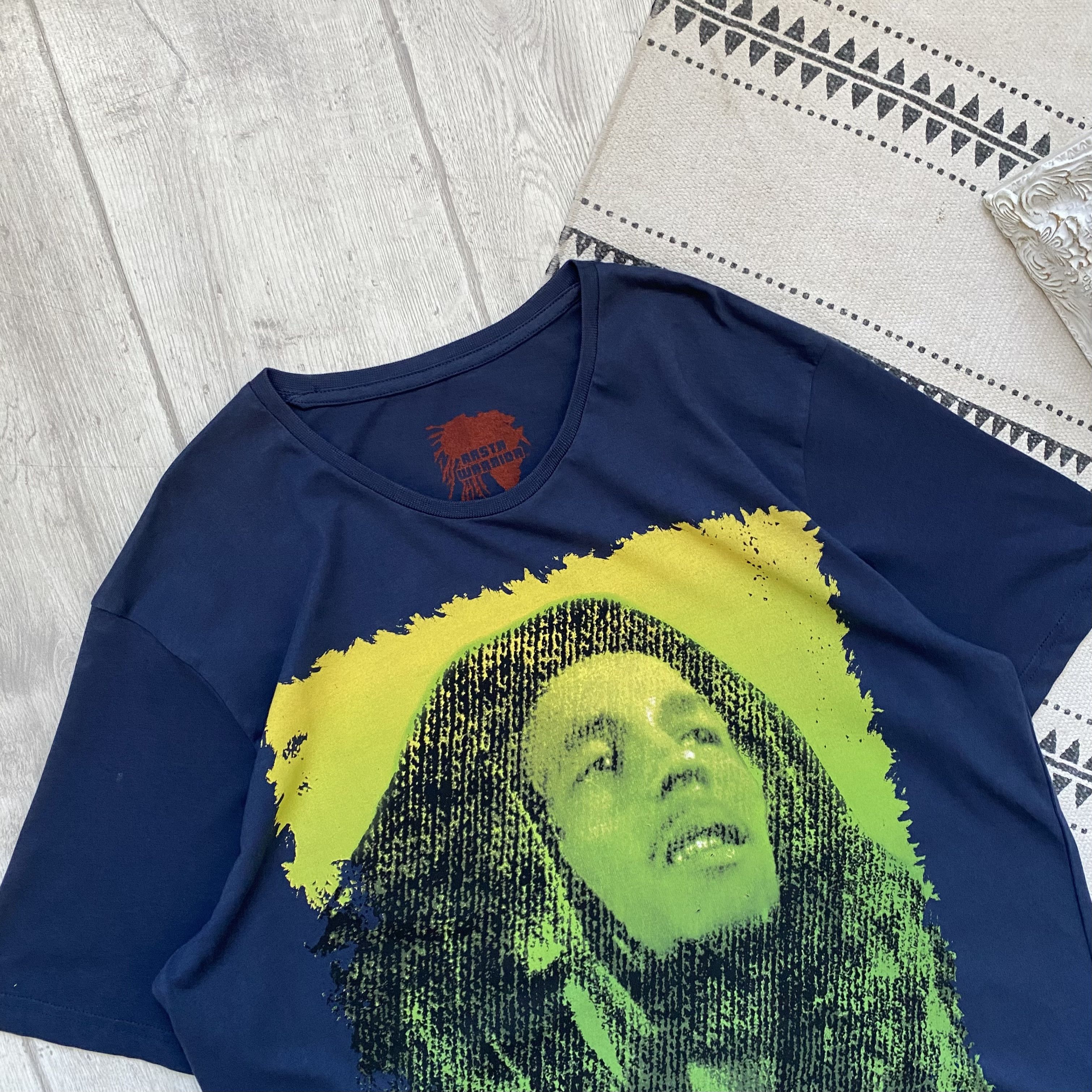 Band Tees 💚 Vintage Bob Marley tee Rasta Warrior Y2K Rap Tees Size US L / EU 52-54 / 3 - 2 Thumbnail