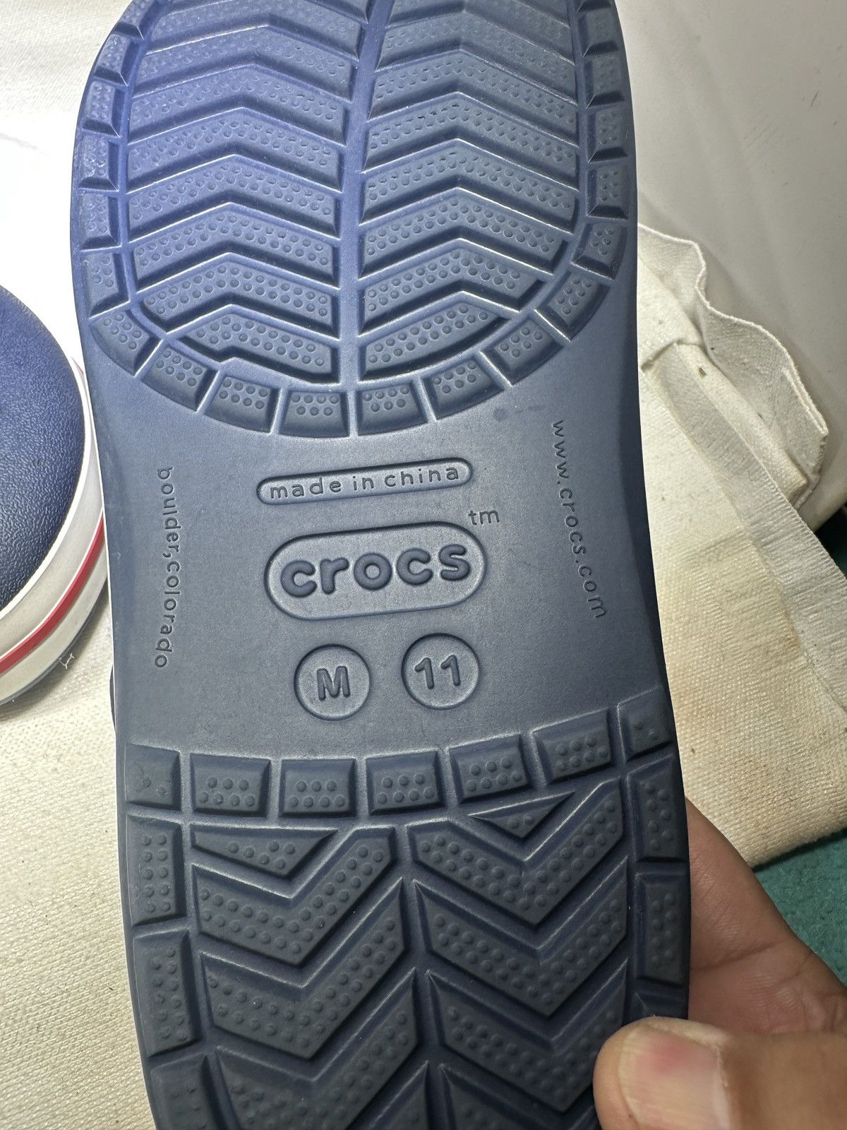 Crocs PreOwned Crocs Sandal Blue Men's 11 Size US 11 / EU 44 - 7 Thumbnail