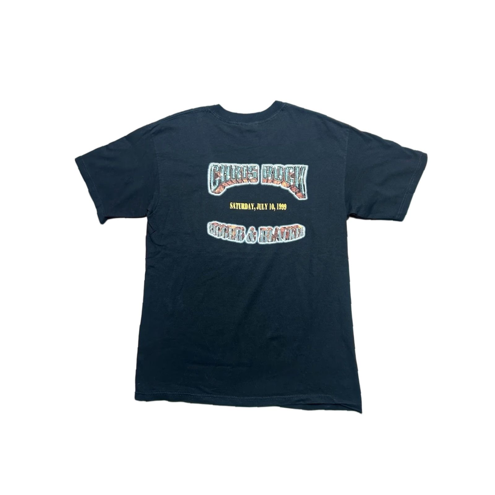 Gildan VINTAGE 90s T SHIRT Chris Rock Bigger and Blacker HBO Comedy Promo 1999 Large Mens Black 90s Size US L / EU 52-54 / 3 - 1 Thumbnail