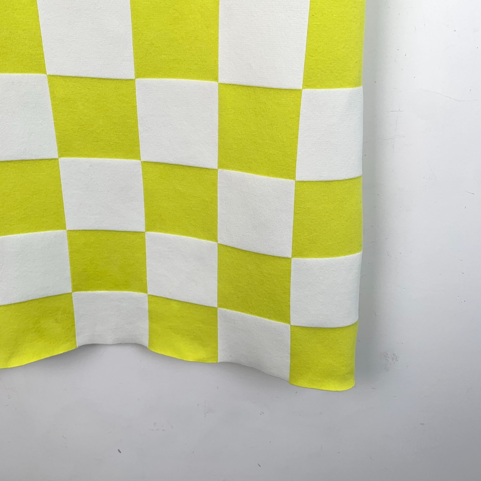 Louis Vuitton Louis Vuitton XS Yellow & White Checkered Short-Sleeve Dress Size XS / US 0-2 / IT 36-38 - 4 Thumbnail