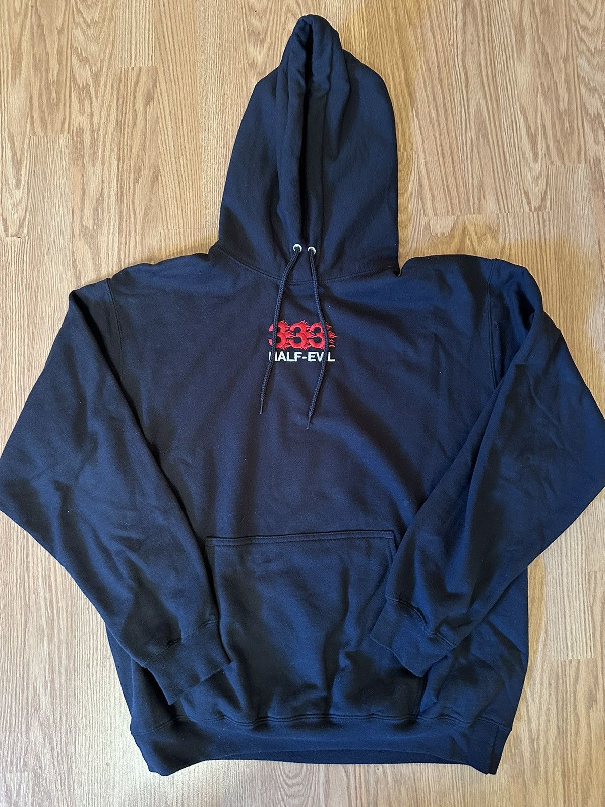 Half offers Evil embroidered hoodie (Size M)